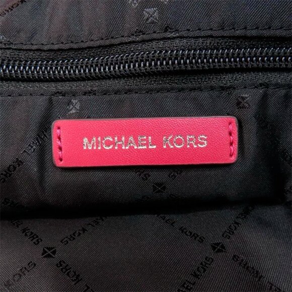 S Michael Kors Rae Berry Red Nylon Extra Large Tote Purse 35F1U5RT3C Bag NWT$368 - Picture 9 of 11